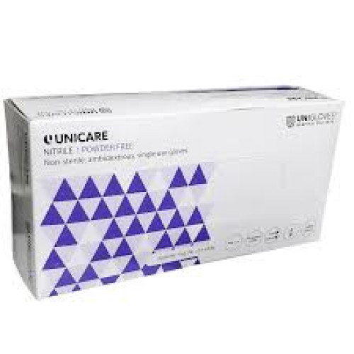 Unicare Nitrile Powder Free Single use gloves